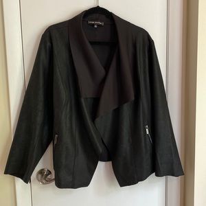 Faux snake print blazer